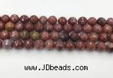 CAA3630 15.5 inches 8mm faceted round Portuguese agate beads