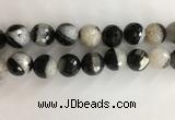 CAA3780 15.5 inches 20mm faceted round agate druzy geode beads