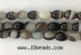 CAA3788 15.5 inches 15*20mm rice agate druzy geode beads