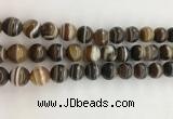 CAA3801 15.5 inches 10mm round line agate beads wholesale