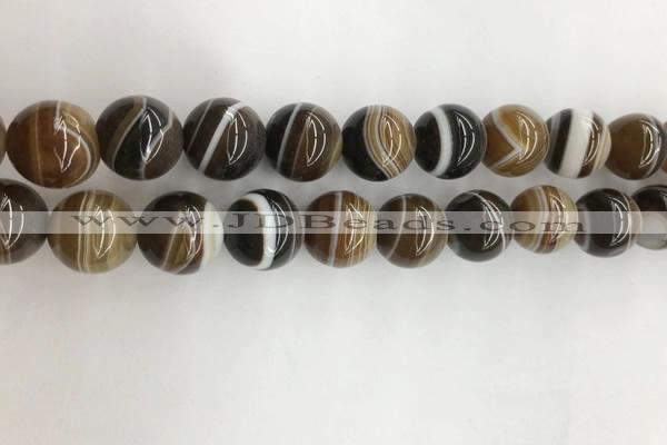 CAA3804 15.5 inches 16mm round line agate beads wholesale