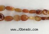 CAA3810 15.5 inches 13*18mm - 15*20mm faceted freeform red agate beads