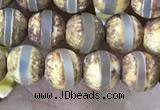 CAA3841 15 inches 6mm round tibetan agate beads wholesale