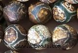 CAA3871 15 inches 8mm round tibetan agate beads wholesale