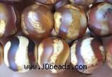 CAA3873 15 inches 8mm round tibetan agate beads wholesale