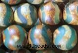 CAA3880 15 inches 8mm round tibetan agate beads wholesale