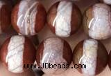 CAA3931 15 inches 8mm round tibetan agate beads wholesale