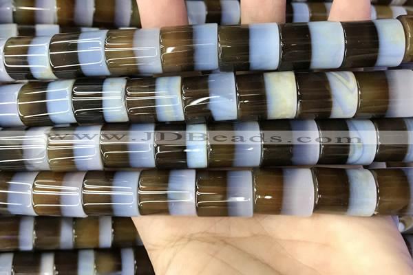 CAA3938 15.5 inches 15*18mm tube Madagascar agate beads wholesale