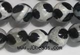 CAA3985 15 inches 6mm round tibetan agate beads wholesale