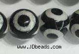 CAA3993 15 inches 12mm round tibetan agate beads wholesale