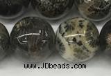 CAA4039 15.5 inches 16mm round chrysanthemum agate beads