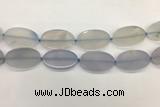 CAA4075 15.5 inches 30*50mm oval blue agate gemstone beads