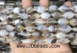 CAA4371 15.5 inches 10*14mm oval Montana agate beads wholesale