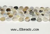 CAA4384 15.5 inches 14mm flat round Montana agate beads