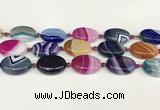 CAA4416 15.5 inches 18*25mm oval agate druzy geode beads