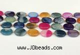 CAA4426 15.5 inches 15*20mm oval agate druzy geode beads