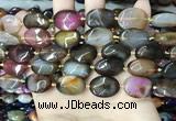 CAA4465 15.5 inches 15*20mm oval dragon veins agate beads