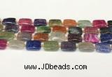 CAA4496 15.5 inches 15*20mm rectangle dragon veins agate beads