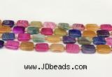 CAA4504 15.5 inches 13*18mm rectangle dragon veins agate beads