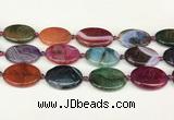 CAA4515 15.5 inches 22*30mm oval dragon veins agate beads