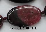 CAA452 15.5 inches 24*40mm oval agate druzy geode beads