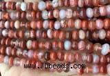 CAA4561 15.5 inches 4*6mm - 5*7mm rondelle south red agate beads