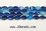 CAA4666 15.5 inches 13*18mm oval banded agate beads wholesale