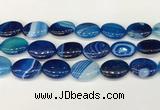 CAA4682 15.5 inches 18*25mm oval banded agate beads wholesale