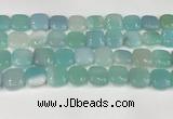 CAA4745 15.5 inches 14*14mm square banded agate beads wholesale