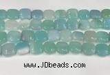 CAA4753 15.5 inches 16*16mm square banded agate beads wholesale