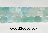 CAA4769 15.5 inches 20*20mm square banded agate beads wholesale