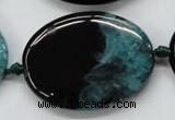 CAA480 15.5 inches 30*40mm oval agate druzy geode beads