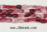 CAA4800 15.5 inches 12*16mm rectangle banded agate beads wholesale