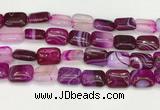 CAA4815 15.5 inches 15*20mm rectangle banded agate beads wholesale