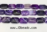 CAA4822 15.5 inches 18*25mm rectangle banded agate beads wholesale