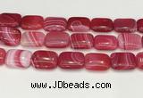 CAA4824 15.5 inches 18*25mm rectangle banded agate beads wholesale