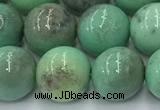 CAA4872 15.5 inches 10mm round grass agate beads wholesale