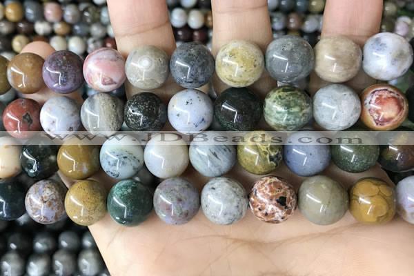 CAA4924 15.5 inches 12mm round ocean agate beads wholesale