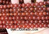 CAA4948 15.5 inches 8mm round red agate beads wholesale