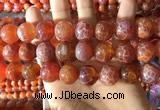 CAA5076 15.5 inches 16mm round red dragon veins agate beads