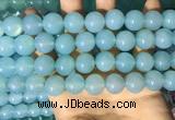 CAA5094 15.5 inches 12mm round sea blue agate beads wholesale