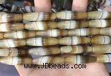 CAA5113 15.5 inches 8*30mm rice striped agate beads wholesale