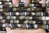 CAA5120 15.5 inches 8*35mm rice striped agate beads wholesale