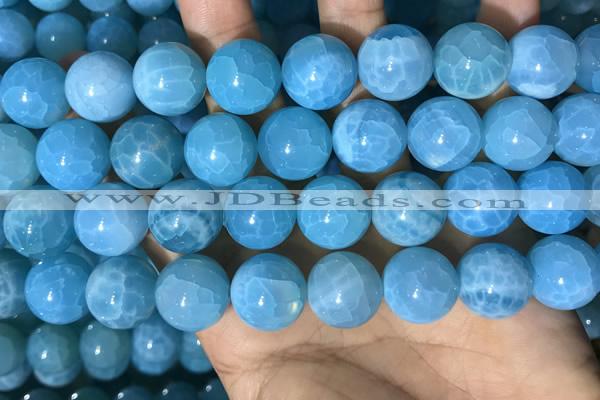 CAA5147 15.5 inches 16mm round dragon veins agate beads wholesale