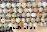 CAA5251 15.5 inches 10mm round sakura agate beads wholesale