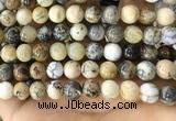 CAA5259 15.5 inches 12mm round dendrite agate beads wholesale