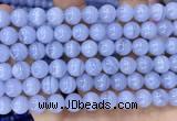 CAA5277 15.5 inches 8mm round natural blue lace agate beads