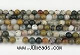 CAA5331 15.5 inches 8mm round ocean agate beads wholesale