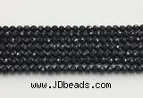 CAA5337 15.5 inches 6mm faceted round black onyx beads wholesale