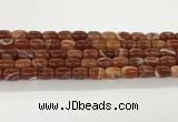 CAA5351 15.5 inches 10*14mm drum agate gemstone beads